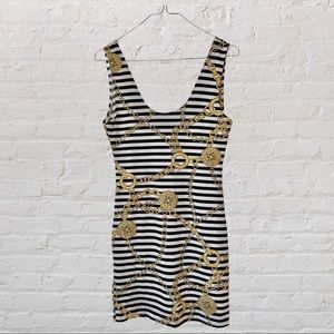 Striped with Chains Dress